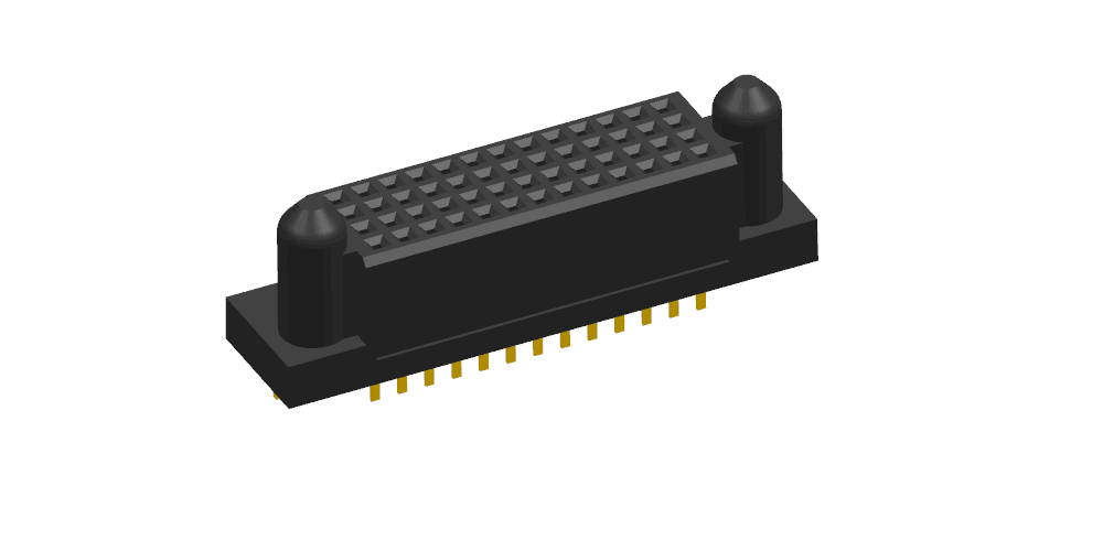 52P signal 2.54mm female terminal 180 ° plug-in signal connector